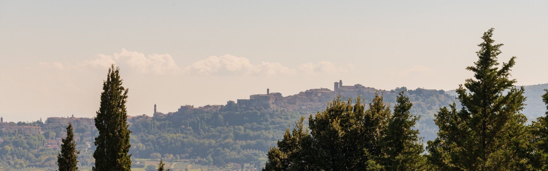 Vista dalla terrazza di Torrita di Siena